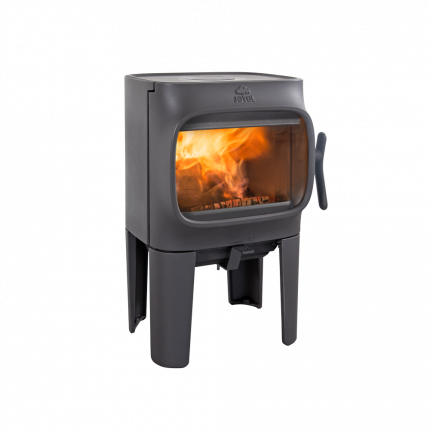 modern wood burning stove