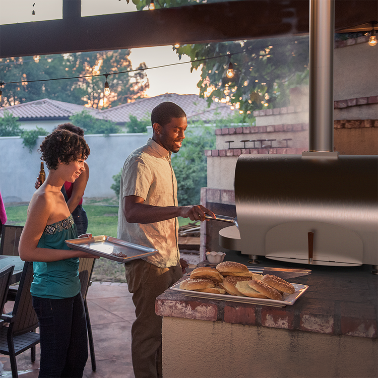 outdoor wood fire pit