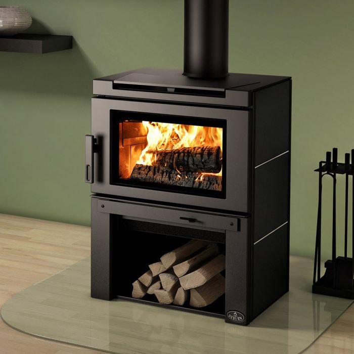 wood stove with blower