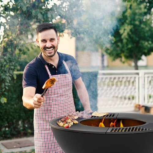 outdoor wood fire pit